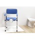 Silla con WC 3 en 1 – Inodoro Portátil, Elevador de WC y Silla de Ducha