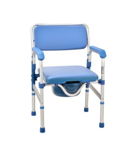 Silla con WC 3 en 1 – Inodoro Portátil, Elevador de WC y Silla de Ducha