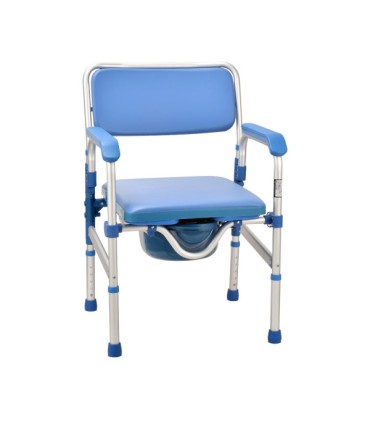 Silla con WC 3 en 1 – Inodoro Portátil, Elevador de WC y Silla de Ducha