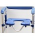 Silla con WC 3 en 1 – Inodoro Portátil, Elevador de WC y Silla de Ducha