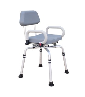 Silla de Ducha Giratoria Acolchada (136kg) | Ortopedia Lowcost