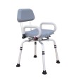 Silla de Ducha Giratoria, Acolchada y Regulable en Altura 2201
