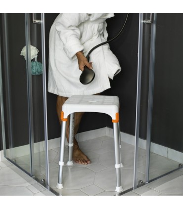 Taburete Ducha Portofino Redondo (150kg | 36cm) | Ortopedia Lowcost
