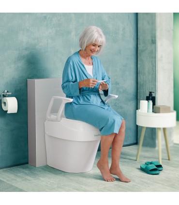 Elevador WC Regulable con Brazos Abatibles (160kg) | Ortopedia Lowcost