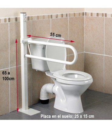 Barra Abatible Suelo Devon AD502LUX (Regulable) | Ortopedia Lowcost