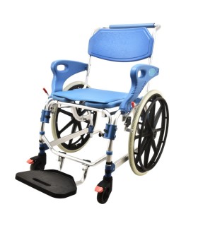 Silla de Ruedas para Ducha e Inodoro Autopropulsable | Ortopedia Lowcost