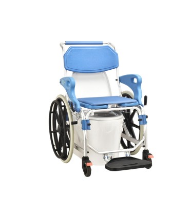 Silla de Ruedas para Ducha e Inodoro Autopropulsable | Ortopedia Lowcost