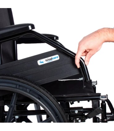 Silla de Ruedas de Acero Plegable PC-21 (hasta 180kg) | Ortopedia Lowcost