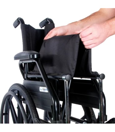 Silla de Ruedas de Acero Plegable PC-21 (hasta 180kg) | Ortopedia Lowcost