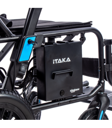 Silla de Ruedas Eléctrica Plegable iTaka (15.8kg | 136kg) | Ortopedia Lowcost