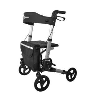 Andador de 4 Ruedas de Aluminio – Ligero, Plegable y con Asiento Acolchado