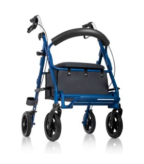 Andador A41009F con asiento, reposapiés y frenos – Plegable