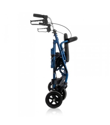 Andador y Silla 2 en 1 A41009F | Aluminio y Reposapiés Plegables