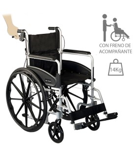 Silla de ruedas de aluminio Mini Tranfer 2 autopropulsable | Ligera, plegable y fácil de transportar