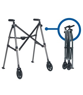 Andador de Aluminio Plegable | 2 Ruedas y Ligero 4kg