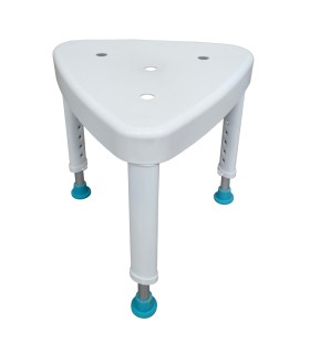 Taburete Ducha Triangular Inclinable (136kg) | Ortopedia Lowcost