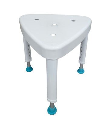 Taburete Ducha Triangular Inclinable (136kg) | Ortopedia Lowcost