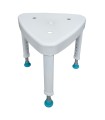 Taburete de Ducha Triangular Desmontable con Inclinación Ajustable