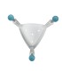Taburete Ducha Triangular Inclinable (136kg) | Ortopedia Lowcost
