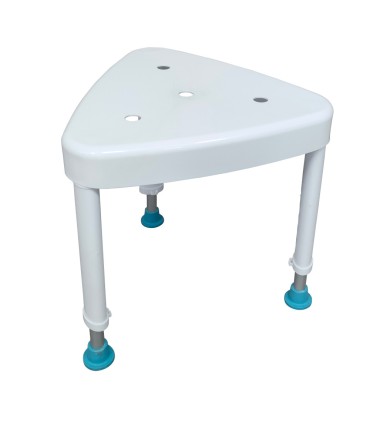 Taburete Ducha Triangular Inclinable (136kg) | Ortopedia Lowcost