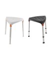 Taburete de Ducha Triangular CORNER Regulable (Ahorra Espacio)