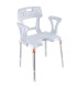 Silla Ducha Portofino Asiento en U y Brazos (150kg) | Ortopedia Lowcost