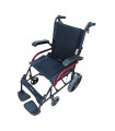 Silla de Ruedas de Transporte Plegable y Ligera (10 kg) con Frenos