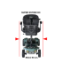 Scooter LUMA Aluminio Litio | Desmontable 40km Autonomía