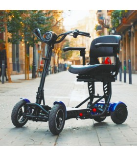 Scooter eléctrico plegable CITY con conducción tipo motocicleta y batería de litio.