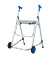 Andador de Aluminio Ultraligero Plegable con Asiento (Solo 2.8 kg