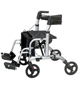 Andador y Silla 2 en 1 COMFORT | Aluminio Ligero Champagne