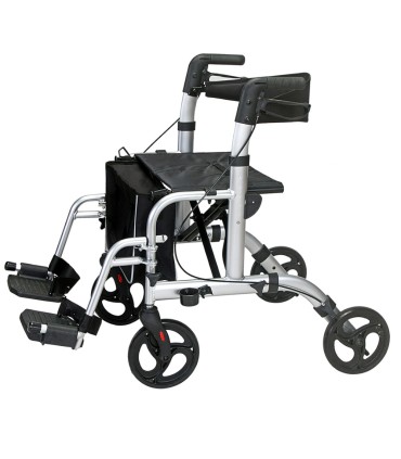 Andador y Silla 2 en 1 COMFORT | Aluminio Ligero Champagne