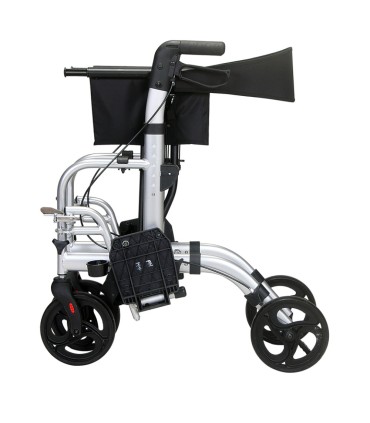 Andador y Silla 2 en 1 COMFORT | Aluminio Ligero Champagne