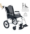 Silla de Ruedas de Traslado Ultraligera de Aluminio Ergo Transit (9 kg)