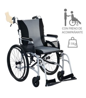 Silla de ruedas de aluminio ERGO TRANSIT Autopropulsable