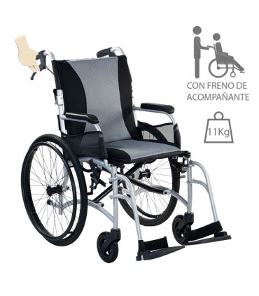 Silla de ruedas de aluminio ERGO TRANSIT Autopropulsable