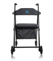 Andador de Acero para Interiores Elite Lite con Asiento y Cesta (6 kg)