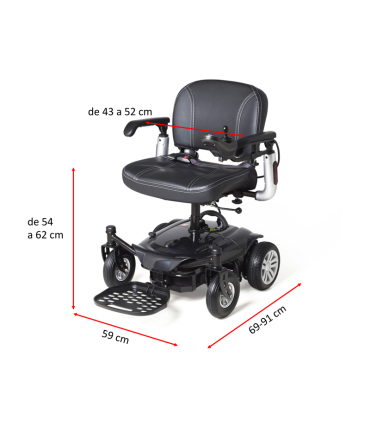 SILLA DE RUEDA DESMONTABLE R121
