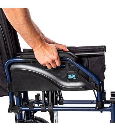 silla de ruedas saby plus de acero