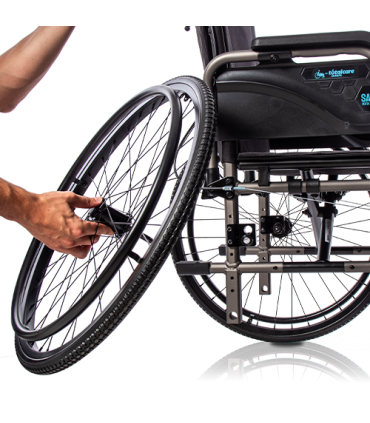 Silla Acero Saby Plus | Elige Rueda 300mm o 600mm | Ortopedia Lowcost