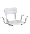 Asiento de Bañera Suspendido PORTOFINO de Aluminio con Respaldo