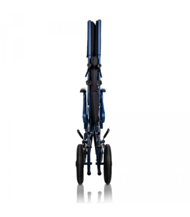 Silla de Ruedas Reclinable 180 PC-15 (Rueda Pequeña) de Acero Inoxidable