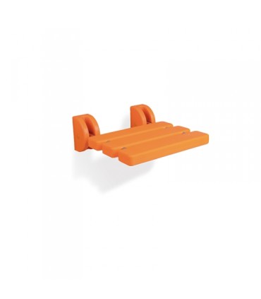 Asiento Ducha Abatible Pared | Acero Inox y Plástico | Ortopedia Lowcost
