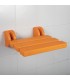 Asiento Ducha Abatible Pared | Acero Inox y Plástico | Ortopedia Lowcost
