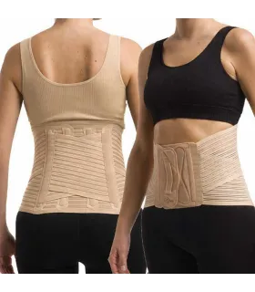 Faja sacrolumbar corta con flejes