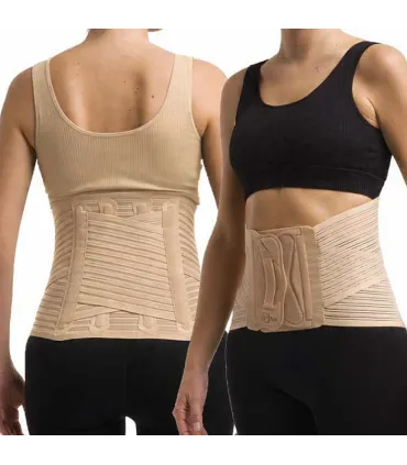 Faja sacrolumbar corta con flejes