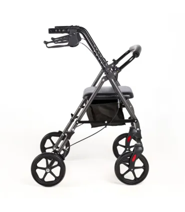 Andador compacto con ruedas de 200mm ideal para interior y exterior