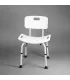 Silla de Ducha con Respaldo y Asideras | Aluminio | Ortopedia Lowcost