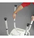 Silla de Ducha con Respaldo y Asideras | Aluminio | Ortopedia Lowcost