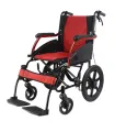 Silla de Ruedas de Transporte 5321 Aluminio Ligera Roja 9kg